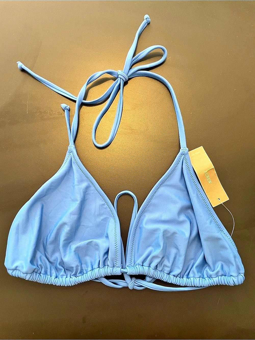 J Crew Triangle Bikini Top Bikini Top in Blue & Orange Size 2X NWT